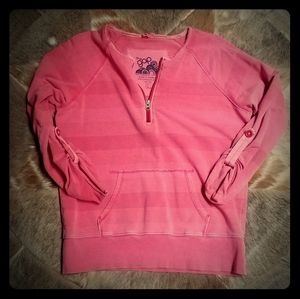 Distressed Gap zip pullover